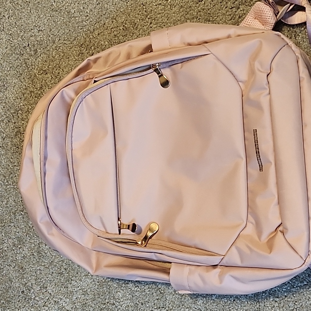 LIGHT FLIGHT Collage Laptop pink Backpack, 15.6 inch Laptop Travel Backpack